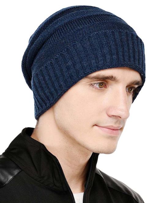 blue wool winter cap - 15585297 - Very Small Image - 1