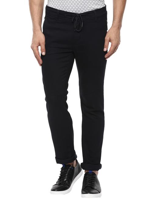 blue cotton blend chinos casual trouser - 15587651 - Very Small Image - 1