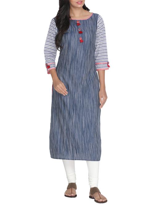 women's straight kurta - 15604688 - Very Small Image - 1