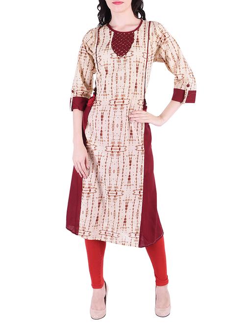 a-line shibori kurta - 15605412 - Very Small Image - 1