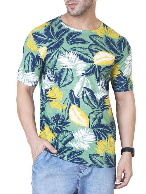 green tropical t-shirt - 15605494 - Very Small Image - 1