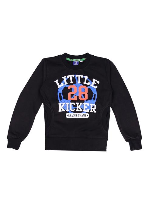 black fleece sweatshirt - 15606271 - Very Small Image - 1