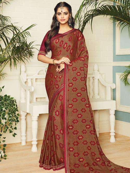 conversational printed saree - 15607221 - Very Small Image - 1