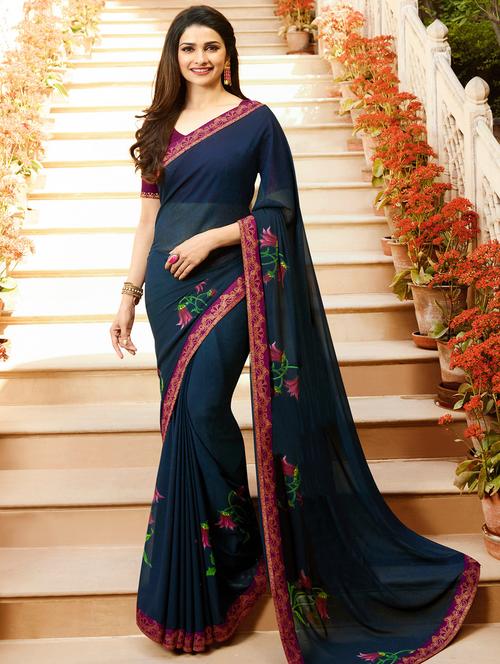 ditsy floral printed saree - 15607239 - Very Small Image - 1
