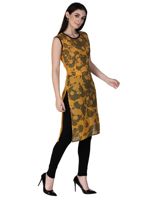 printed straight kurta - 15607634 - Very Small Image - 1