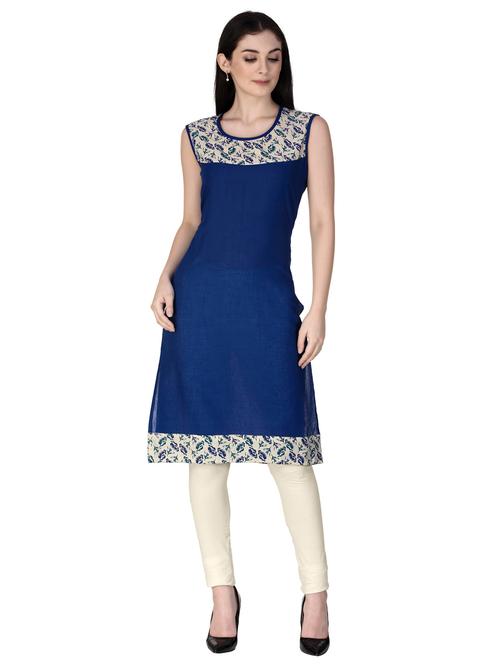 printed straight kurta - 15607639 - Very Small Image - 1