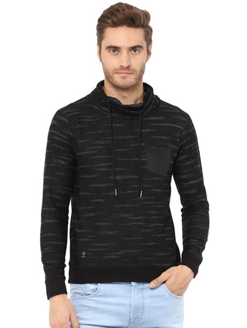 black cotton blend pocket t-shirt - 15607767 - Very Small Image - 1