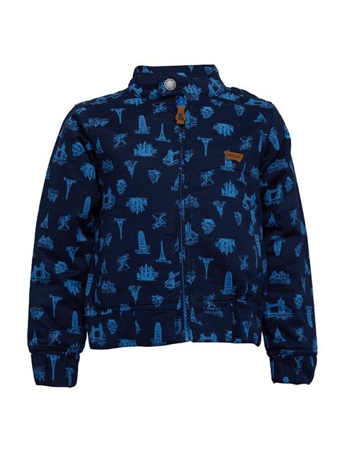 navy blue cotton jacket - 15610421 - Very Small Image - 1