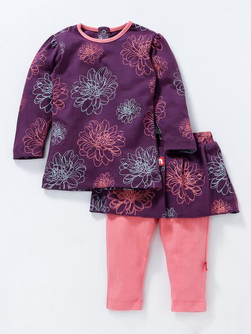 purple cotton full length set - 15611796 - Very Small Image - 1