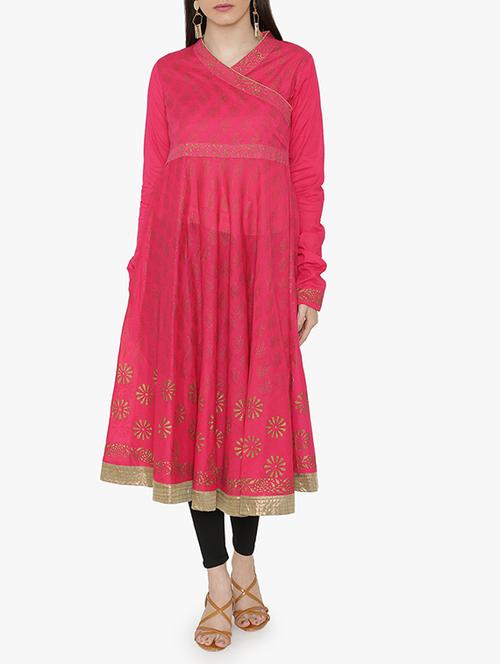 angrakha block print kurta - 15611874 - Very Small Image - 1