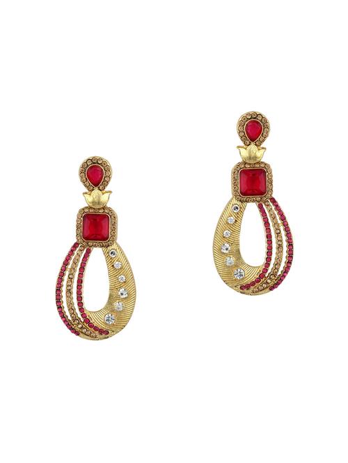 pink gold tone earrings - 15612433 - Very Small Image - 1