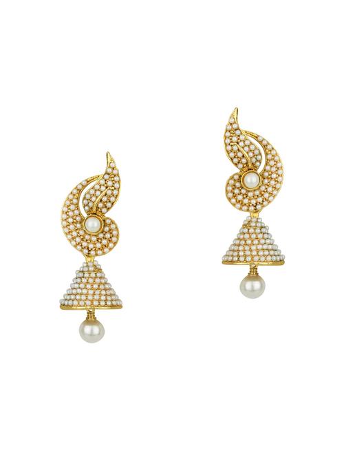 gold tone jhumka - 15612518 - Very Small Image - 1