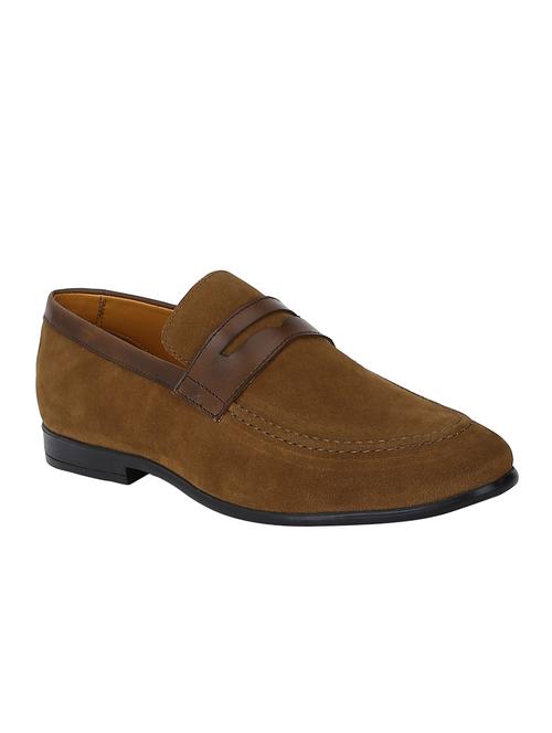 tan suede casual slip ons - 15613175 - Very Small Image - 1