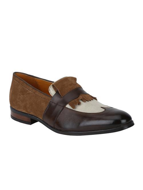 brown suede casual slipons - 15613241 - Very Small Image - 1
