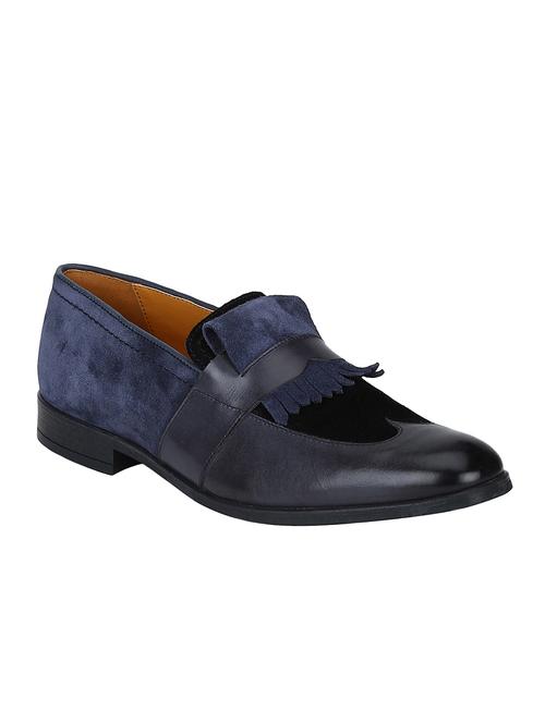 blue suede casual slip ons - 15613242 - Very Small Image - 1