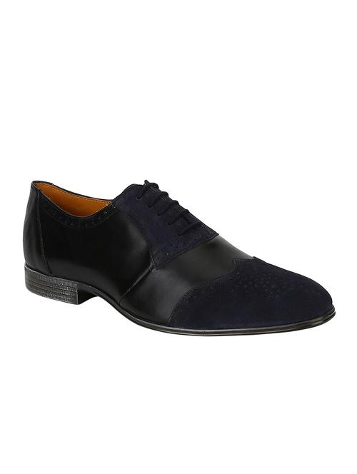black leather lace-up brouges - 15613393 - Very Small Image - 1
