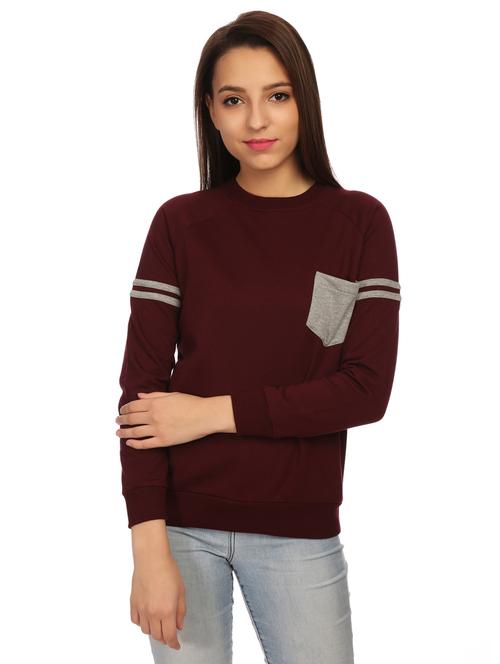 varsity striped pocket patch sweatshirt - 15614983 - Very Small Image - 1