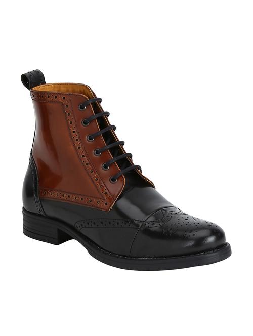 tan patent leather high ankle boots - 15616471 - Very Small Image - 1