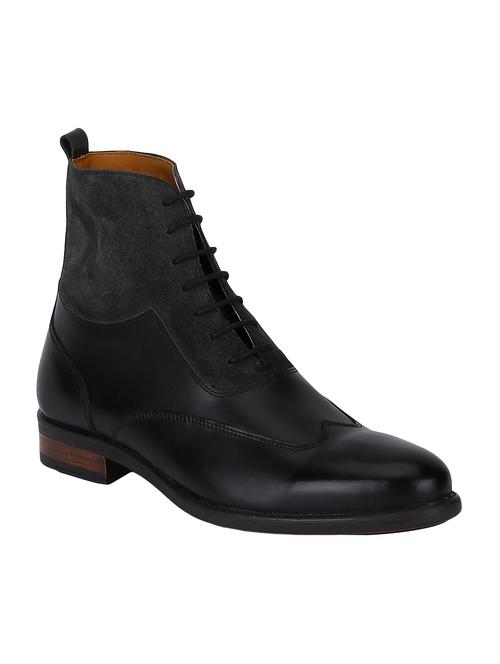 black leather high ankle boots - 15616509 - Very Small Image - 1