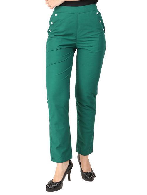 high waist flat front trouser - 15616735 - Very Small Image - 1