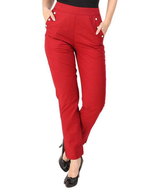 high waist flat front trouser - 15616739 - Very Small Image - 1