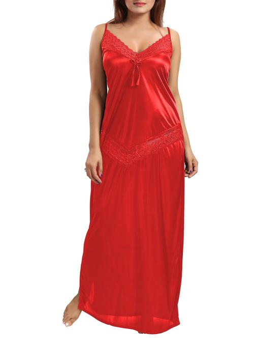 lace trim bow tie nighty - 15619686 - Very Small Image - 1