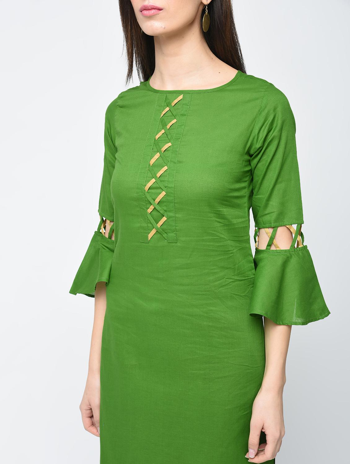 women's straight kurta - 15620258 - Zoom Image - 3
