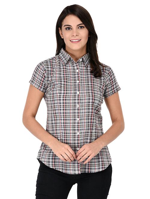 short sleeved checkered shirt - 15621189 - Very Small Image - 1