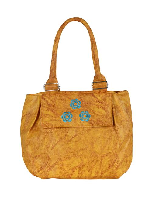tan leatherette (pu) handbag - 15621286 - Very Small Image - 1
