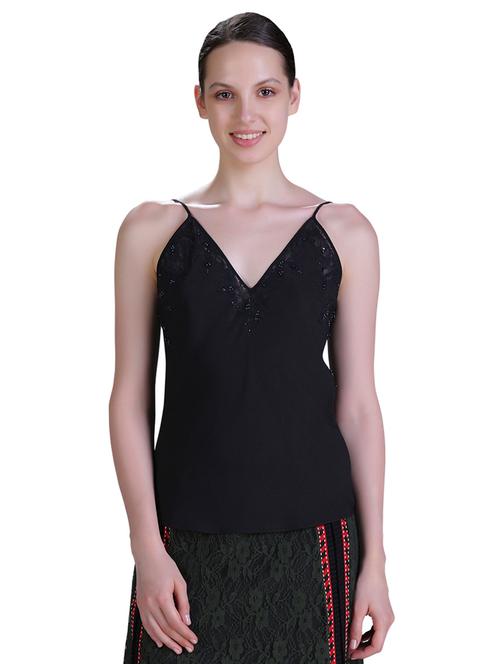 low cut back sequined cami top - 15622184 - Very Small Image - 1