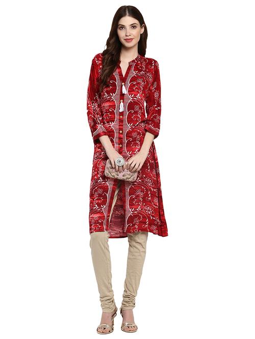 printed a-line kurta - 15622918 - Very Small Image - 1