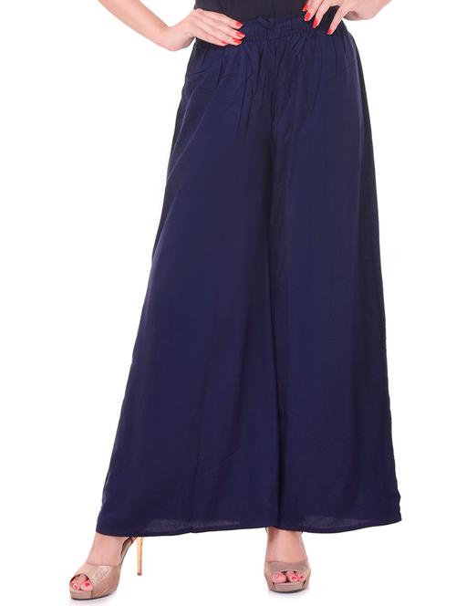 drawstring waist flared palazzo - 15624103 - Very Small Image - 1