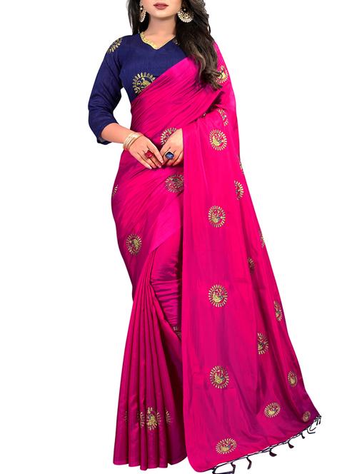 conversational zari embroidered saree - 15624411 - Very Small Image - 1