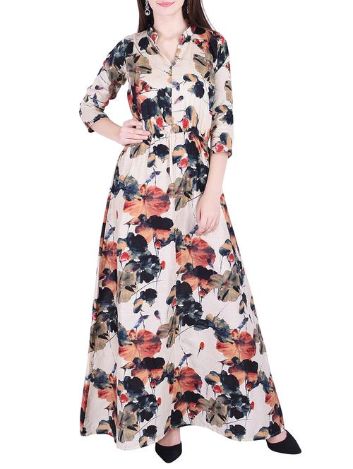 a-line floral kurta - 15624788 - Very Small Image - 1