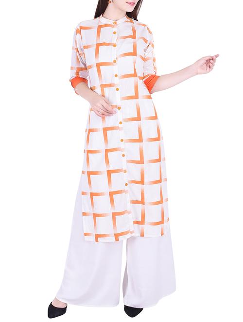 straight printed kurta - 15624802 - Very Small Image - 1