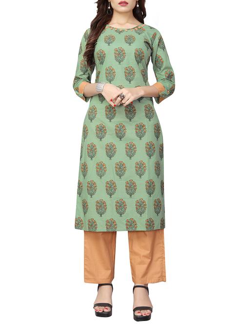 straight printed kurta - 15624985 - Very Small Image - 1