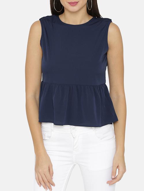 tie back ruffle detail top - 15625317 - Very Small Image - 1