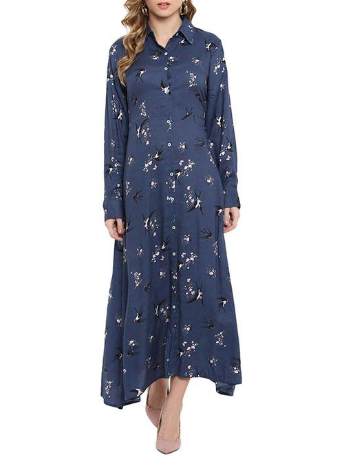 long sleeved button up maxi dress - 15625836 - Very Small Image - 1