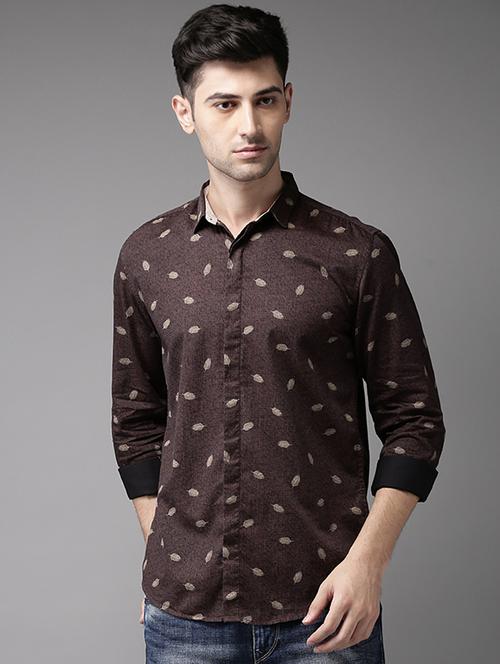 red cotton casual shirt - 15626104 - Very Small Image - 1