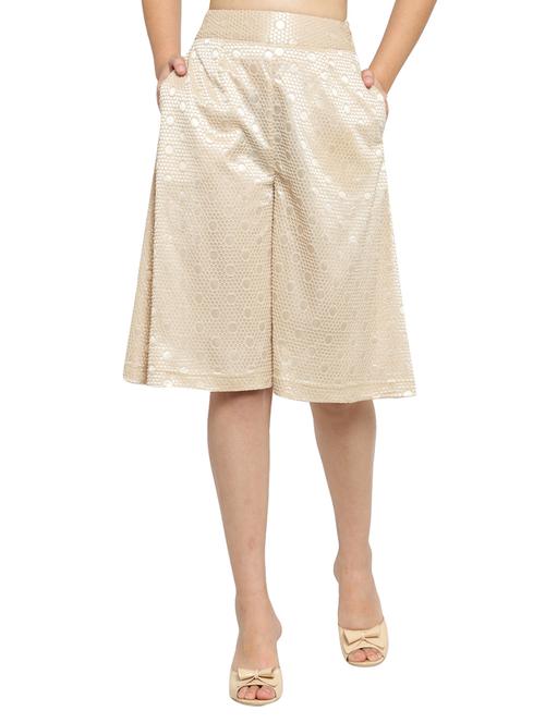 high waist flared culottes - 15628102 - Very Small Image - 1