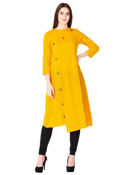asymmetric solid kurta - 15629406 - Very Small Image - 1