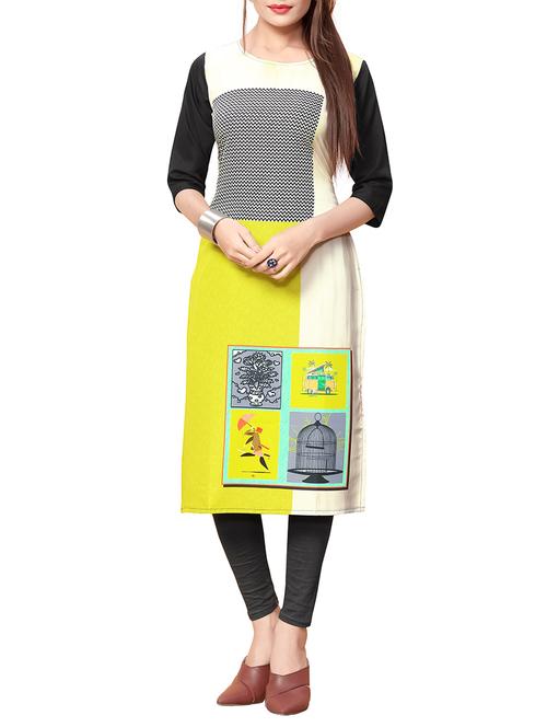 digital print straight kurta - 15629756 - Very Small Image - 1
