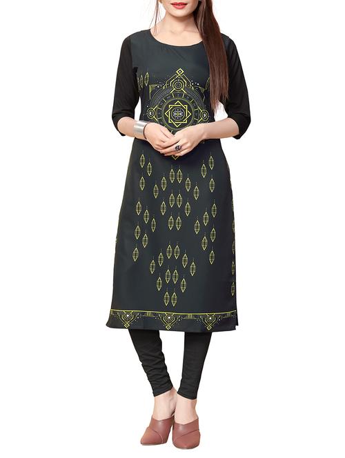 printed straight kurta - 15629758 - Very Small Image - 1