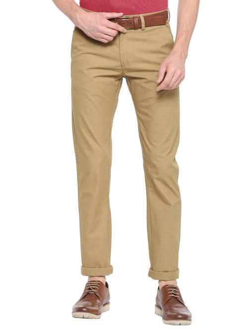 brown cotton chinos - 15630488 - Very Small Image - 1