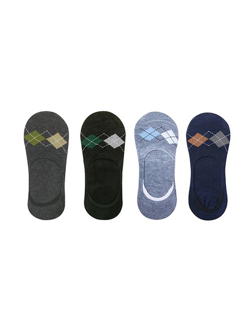 men pack of 4 solid no show sock - 15634832 - Very Small Image - 1