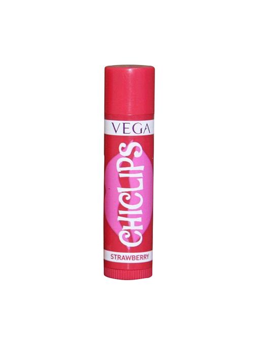 Vega ChicLips Lip Balm - Strawberry (Pack Of 2) - 15635405 - Very Small Image - 1