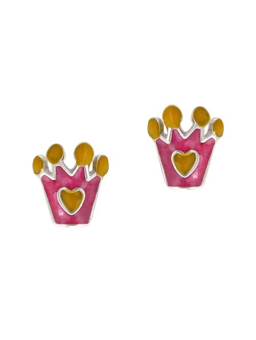 pink silver studs - 15635943 - Very Small Image - 1