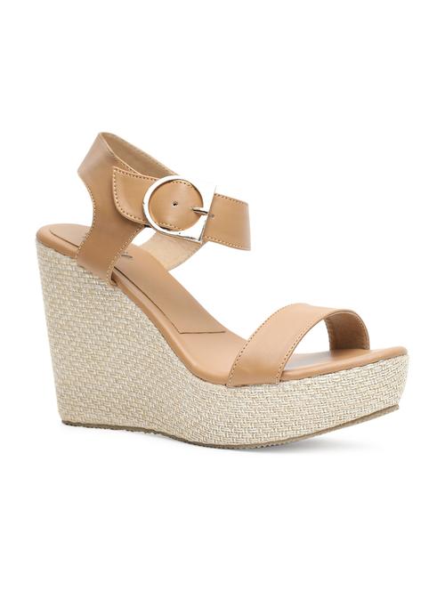 brown platforms wedges - 15636282 - Very Small Image - 1