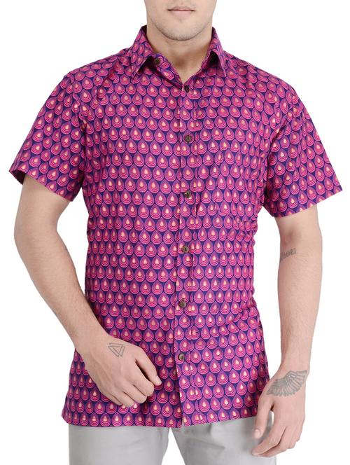 pink cotton casual shirt - 15636411 - Very Small Image - 1