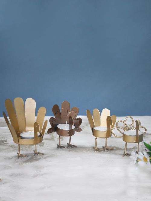 color paleatte gold and copper bird t light holders - 15636697 - Very Small Image - 1